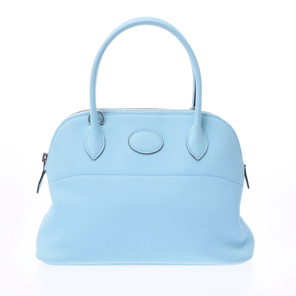HERMÈS ショルダーバッグ Hermes 27 2WAY bag 14142 blue Zephyr silver metal stamped(circa