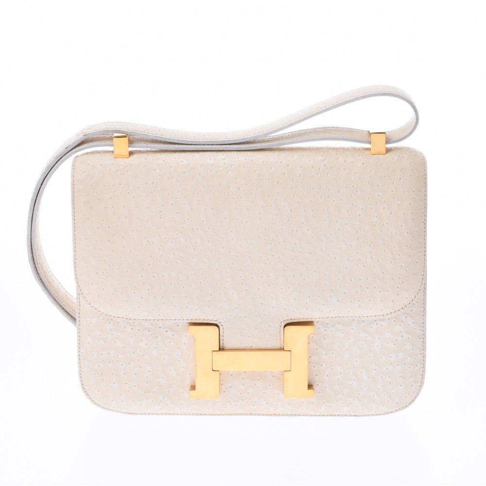 Hermes Constance 232way bag white gold hardware d d embroidery