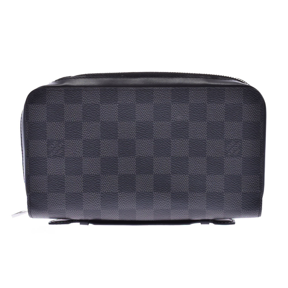LOUIS VUITTON ルイヴィトン ダミエ グラフィット ジッピー XL 黒 