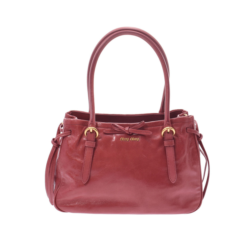 Miu Miu 2WAY bag pink gold metal fittings ladies calf handbag