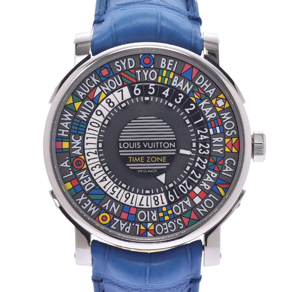 ルイヴィトンエスカル タイムゾーン メンズ 腕時計 Q5D20 LOUIS 