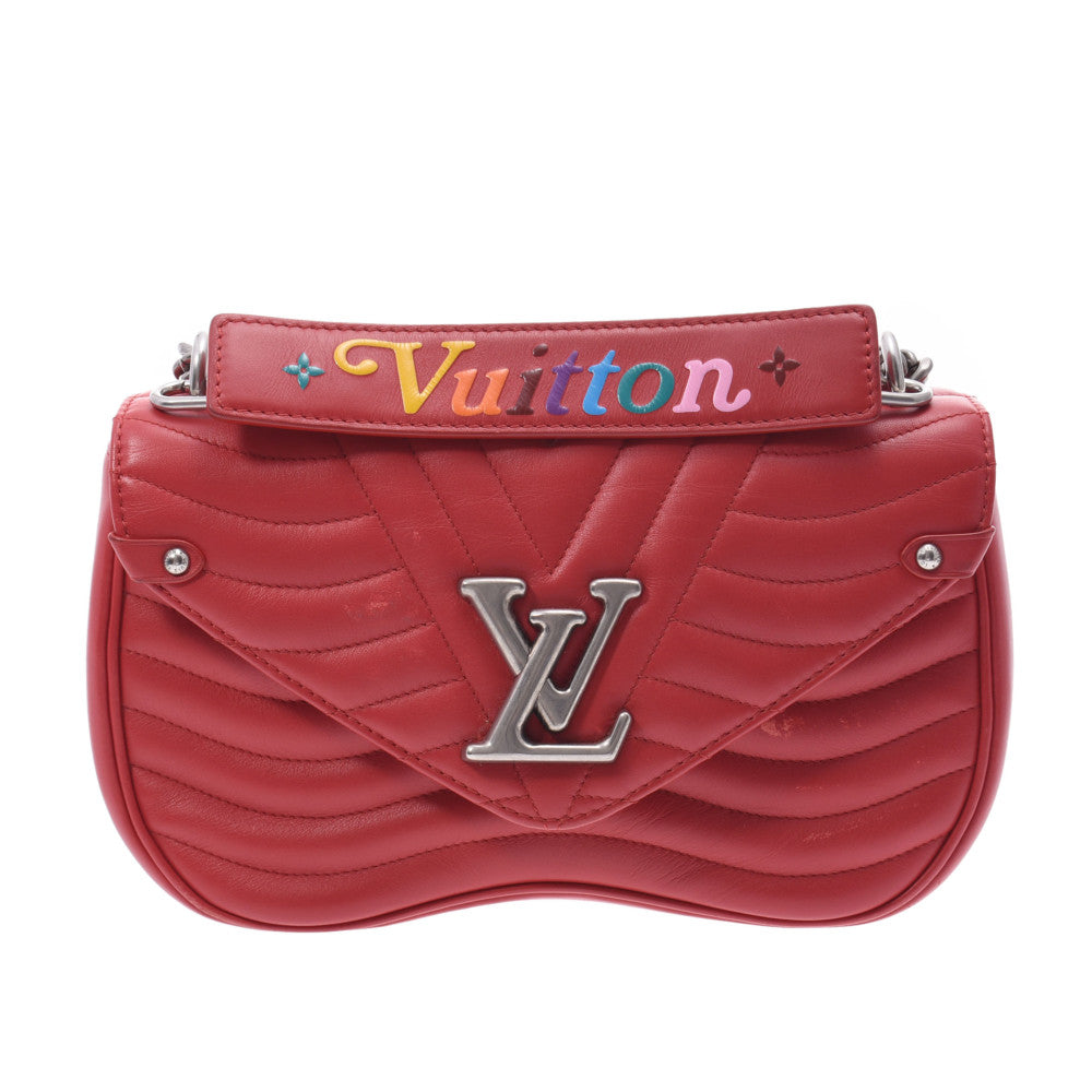 Louis Vuitton New Wave Chain Bag MM 2WAY Bag Ecarrat Calf
