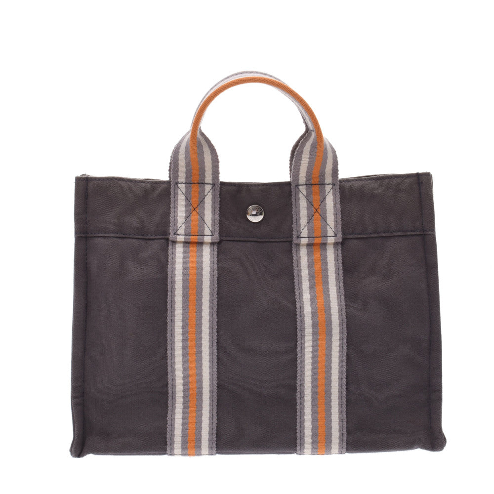 希少！銀座限定！エルメス　Hermes　フールトゥ　PM　ハンドバッグ　グレー エルメスPM 銀座限定 14140 グレー ユニセックス キャンバス