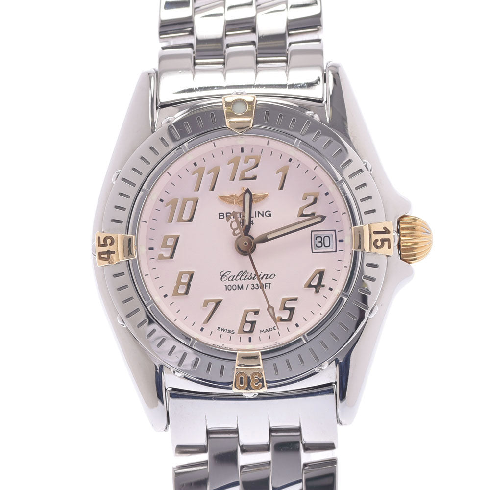 ブランド【BREITLING】ブライトリング 腕時計 カリスティーノ クォーツ SS ピンク B52345/ok03930kw
