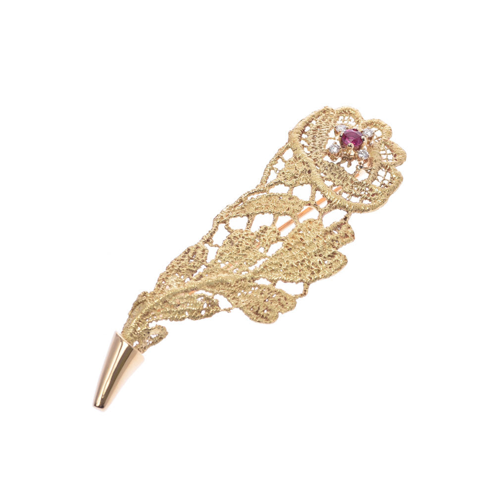 その他Jeunet ジュネ ダイヤ0.13ct ルビー0.29ct ユニセックス