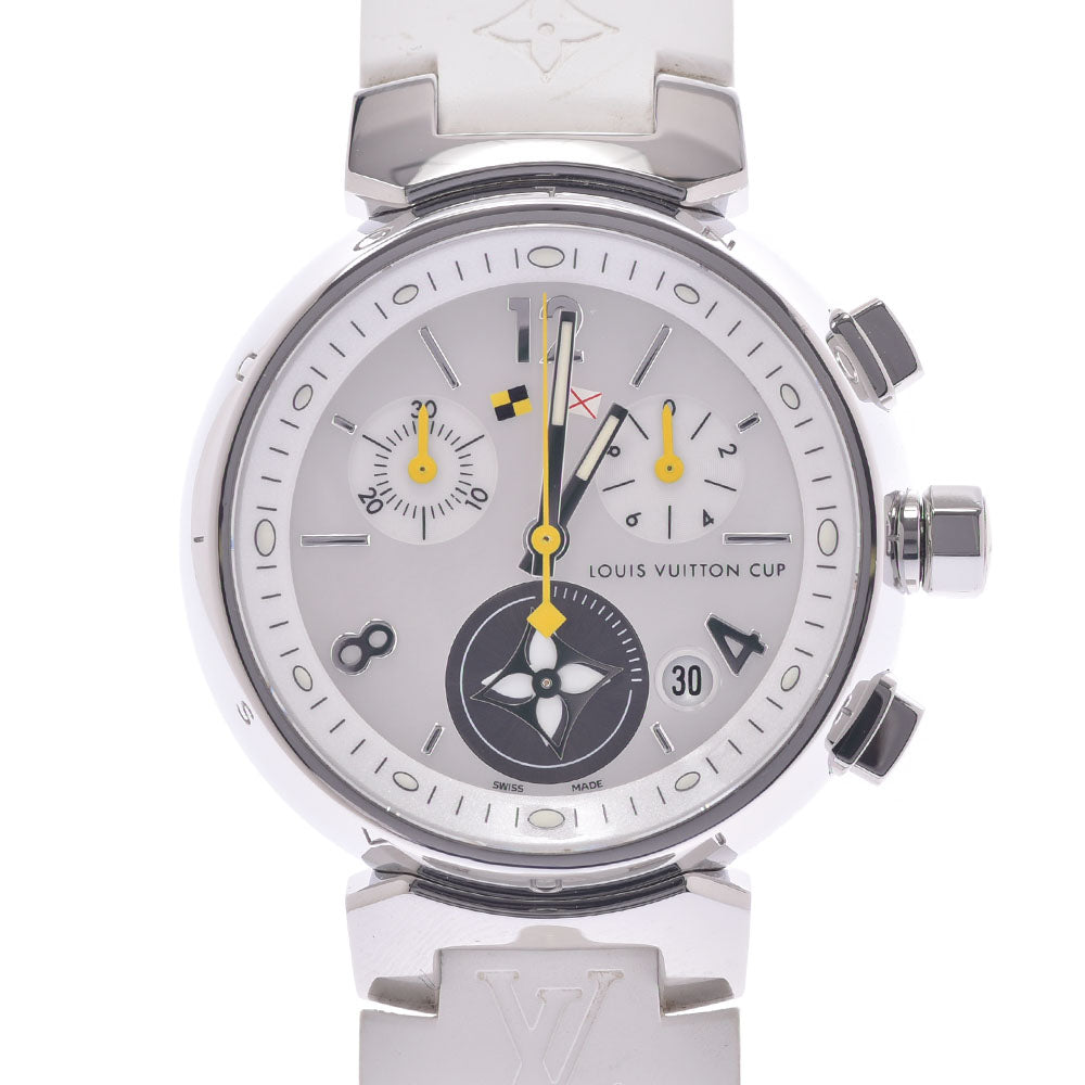 Louis Vuitton Pre-owned Louis Vuitton Tambour Chronograph Quartz Black Dial  Ladies Watch Q132G - Pre-Owned Watches - Jomashop