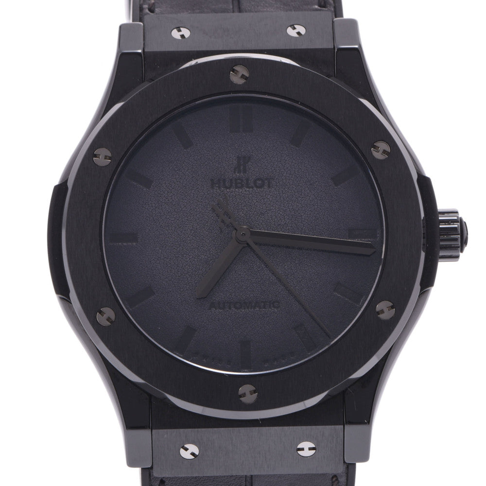 HUBLOT ウブロ クラシック フュージョン ベルルッティ 500本限定 511.CM.0500.VR.BER16 メンズ セラミック/ラバー 腕時計  自動巻き 黒文字盤 Aランク 中古 - 買いオンライン