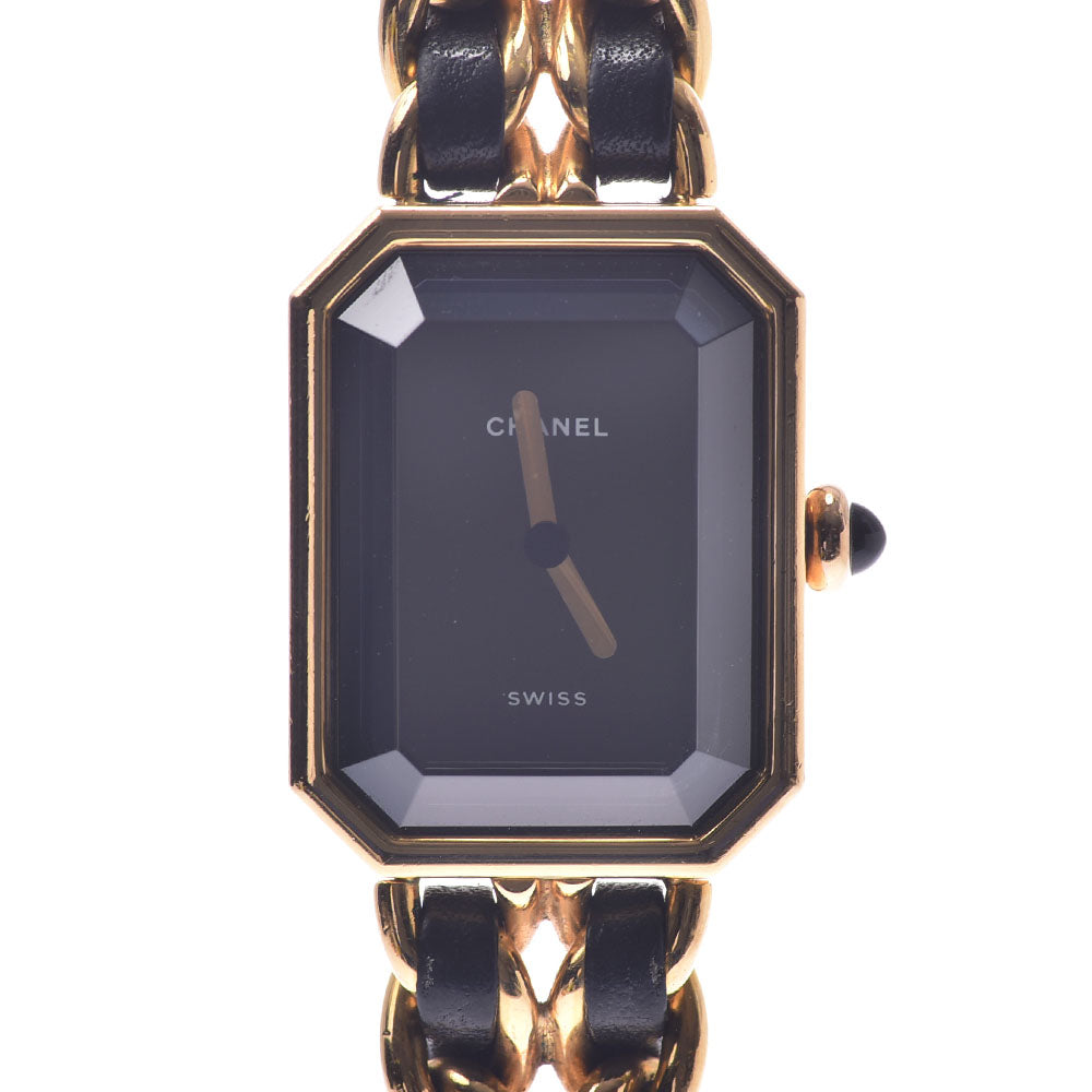 CHANEL シャネル プルミエール サイズL レディース GP/革 腕時計  