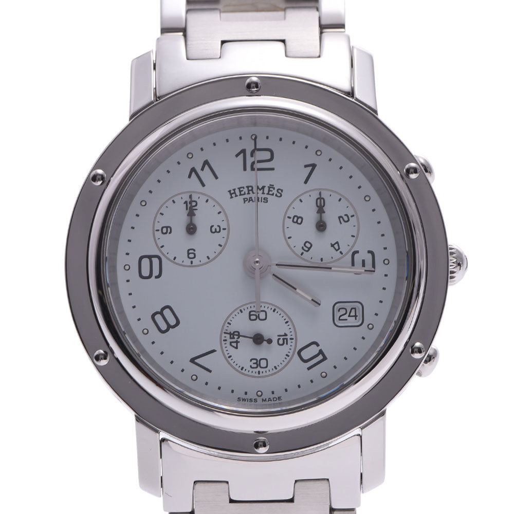エルメスクリッパー クロノ メンズ 腕時計 CL1.910 HERMES 中古 – 銀蔵