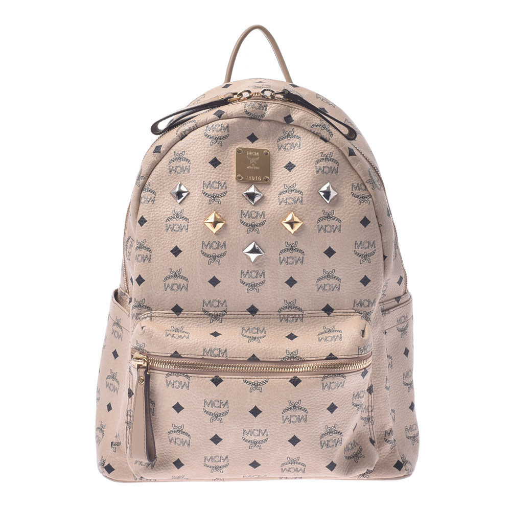 Mcm dual stark backpack medium beige new arrivals