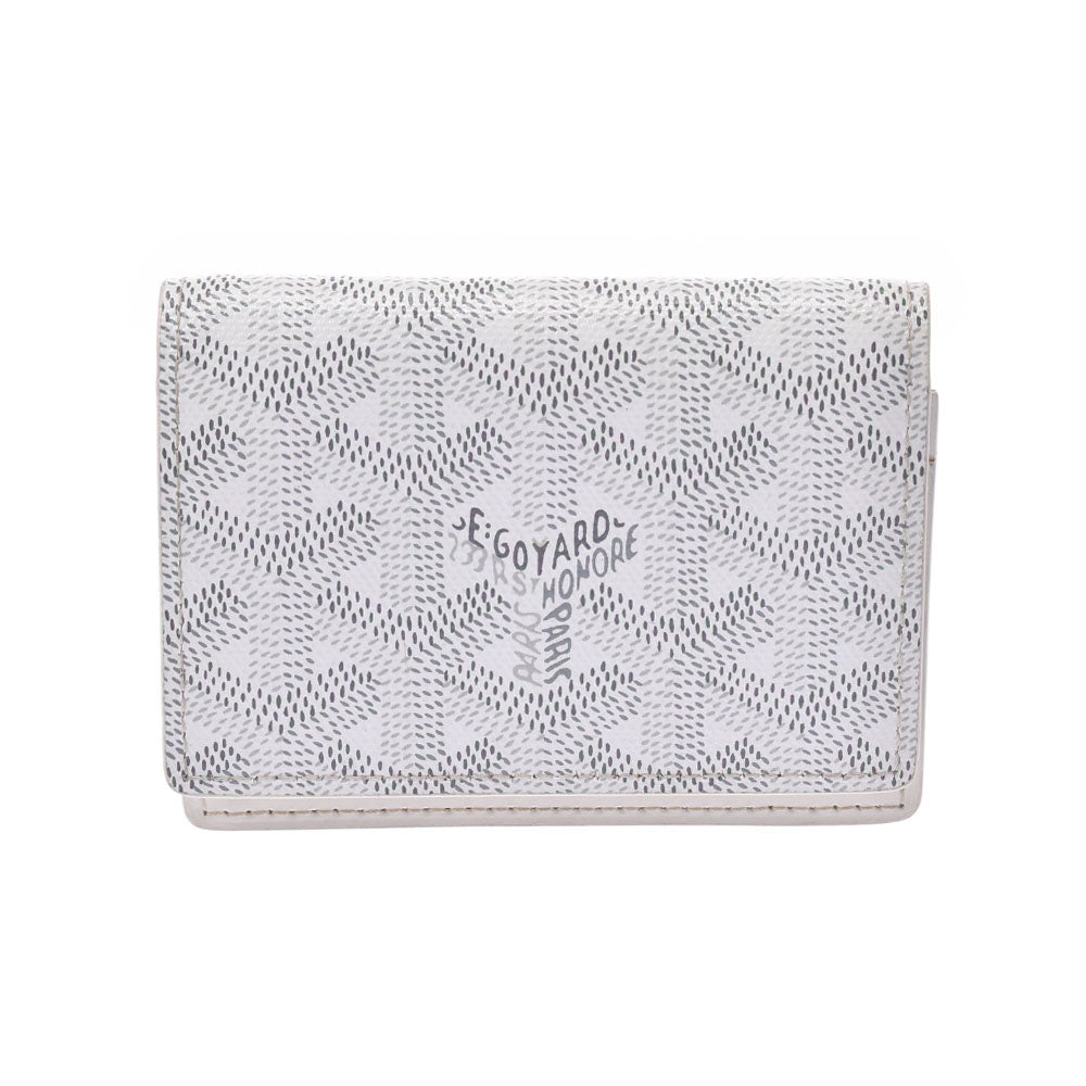 ゴヤール名刺入れ 白 ユニセックス PVC カードケース GOYARD 中古 