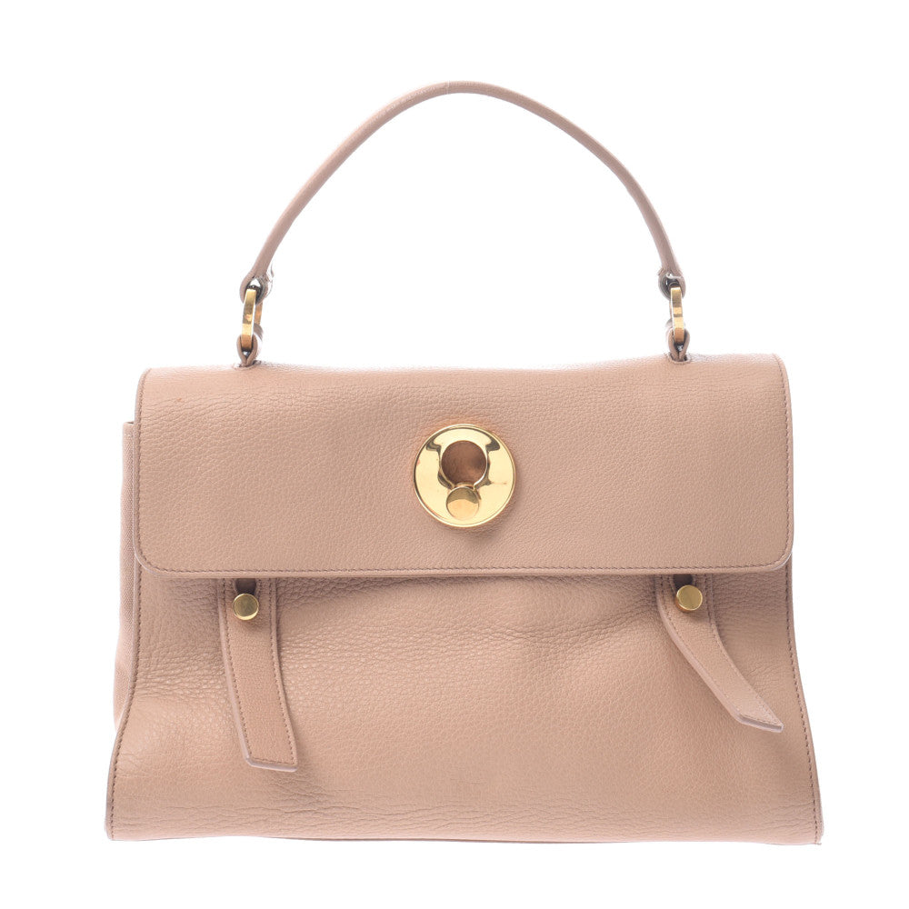 美品 YSL イヴサンローラン ミューズトゥ 2way ハンドバッグ ベージュ サンローランミューズトゥ 2WAYバッグ ベージュ レディース