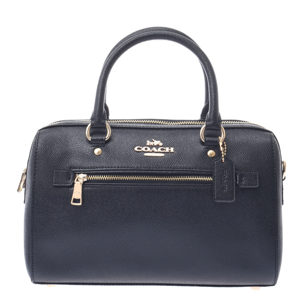 コーチ2WAYバッグ 黒 レディース PVC ハンドバッグ F79946 COACH