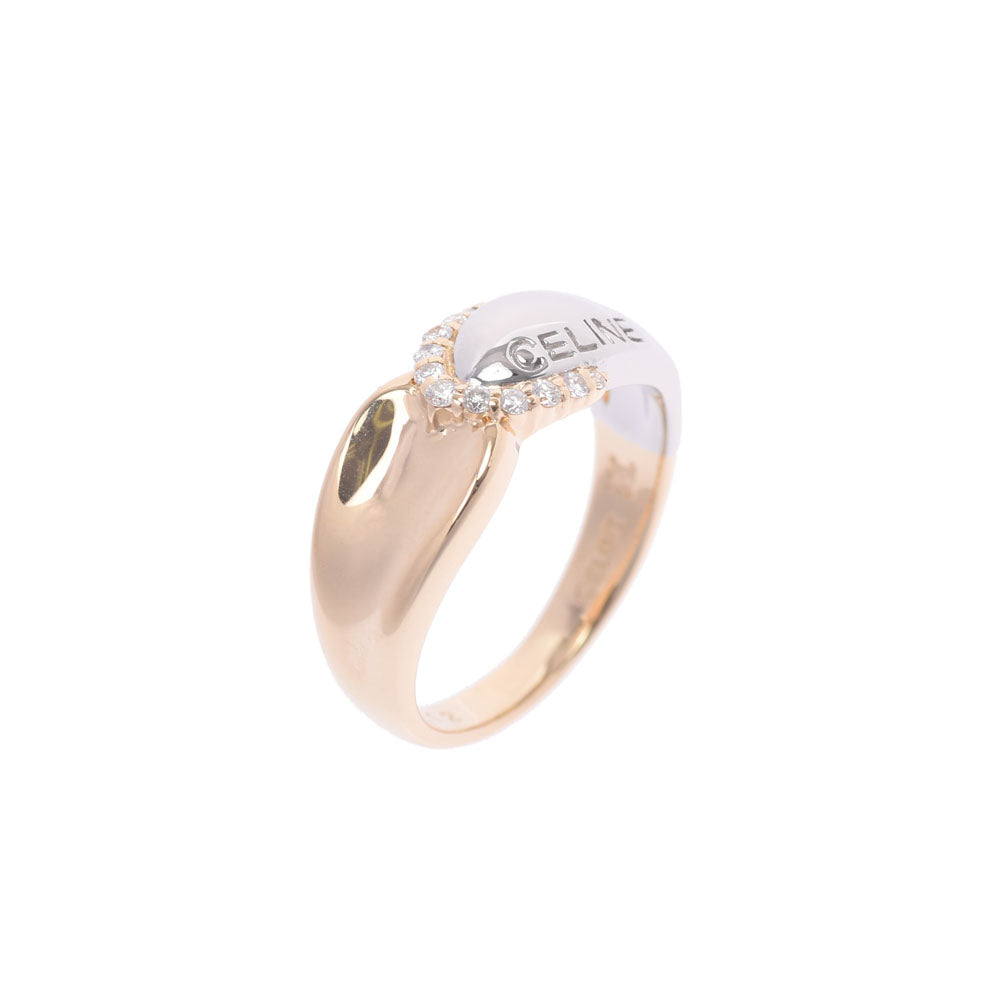 CELINE リング セリーヌダイヤ0.12ct コンビリング レディース リング・指輪 14号