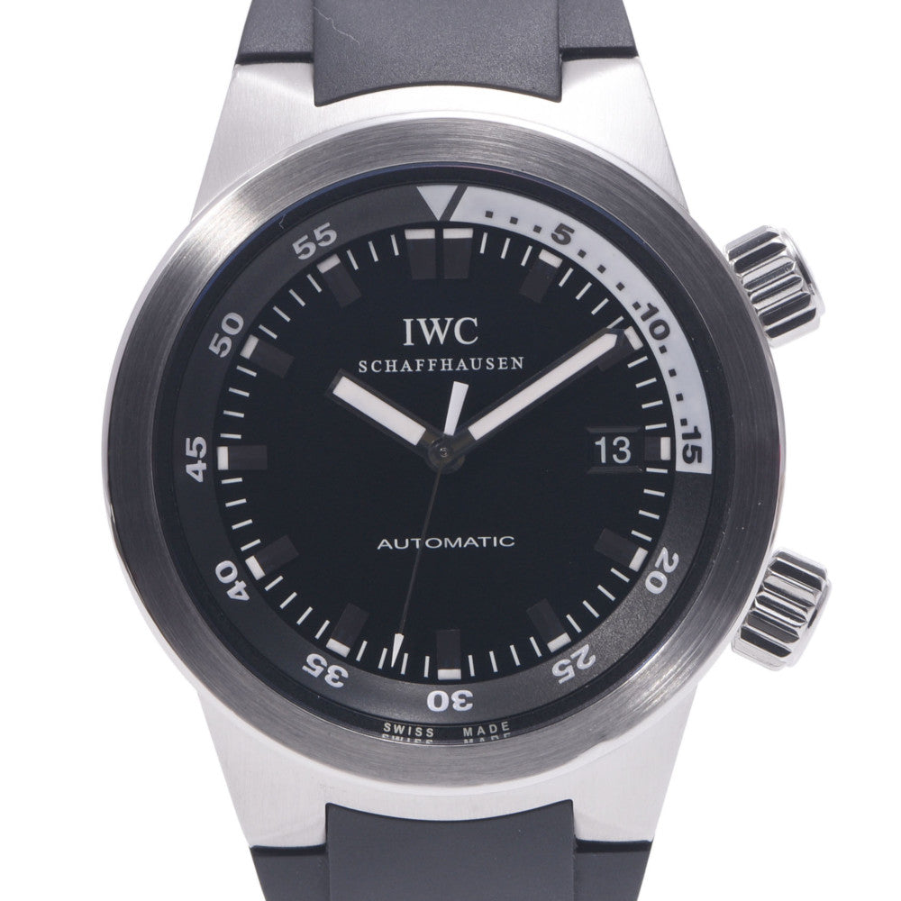 アイダブリューシー シャフハウゼン IWC SCHAFFHAUSEN アクアタイマー クストーダイバー 腕時計 時計 ステンレススチール IW378203 自動巻き メンズ 1年保証