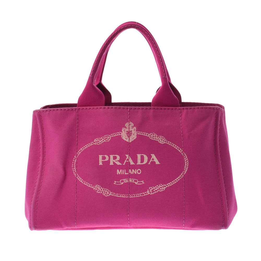 プラダカナパ ピンク レディース キャンバス トートバッグ PRADA 中古 – 銀蔵オンライン