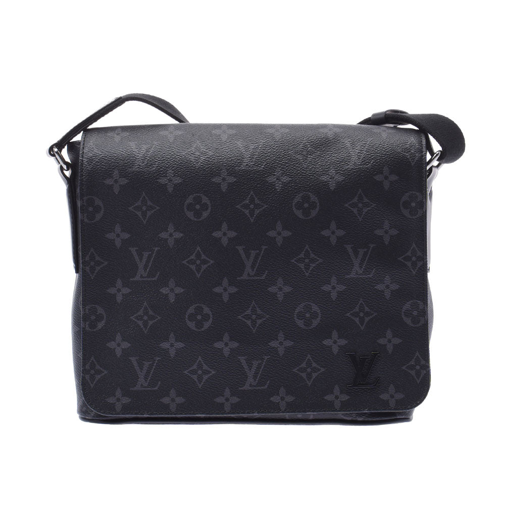 LOUIS VUITTON ルイヴィトン モノグラム エクリプス ディストリクトPM NM 黒/グレー M44000 メンズ  モノグラムエクリプスキャンバス ショルダーバッグ Aランク 中古 - 生産停止