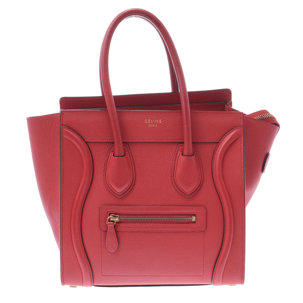 Celine micro 2025 luggage red