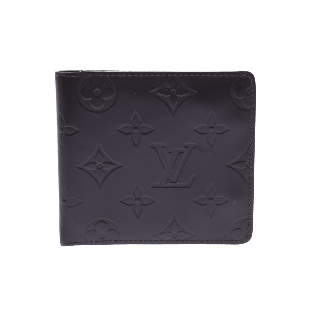 Pre-owned Louis Vuitton Multiple Wallet Monogram Shadow Black