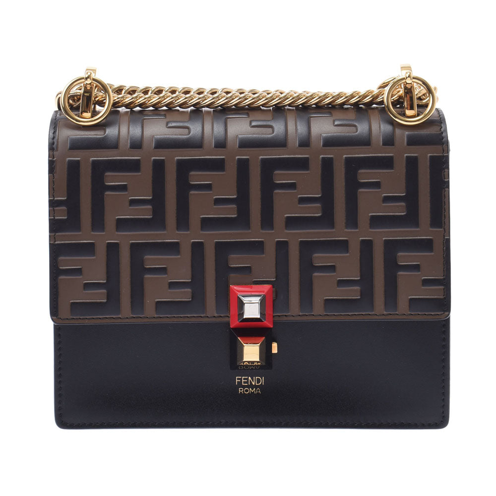 FENDI フェンディ ミニ キャナイ ショルダーバッグ ライトグレー 8M0381 A1FA レディース