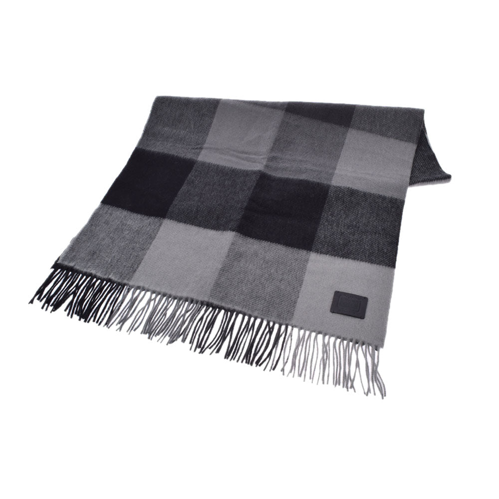 コーチチェック柄 オーバーサイズ 大判タイプ アウトレット 黒/グレー