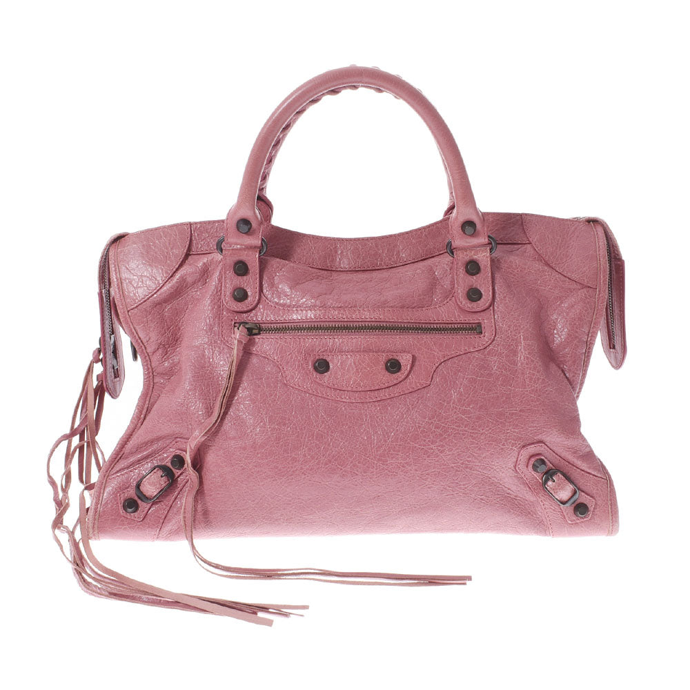 BALENCIAGA 115748 The City 2Way Shoulder Bag Pink