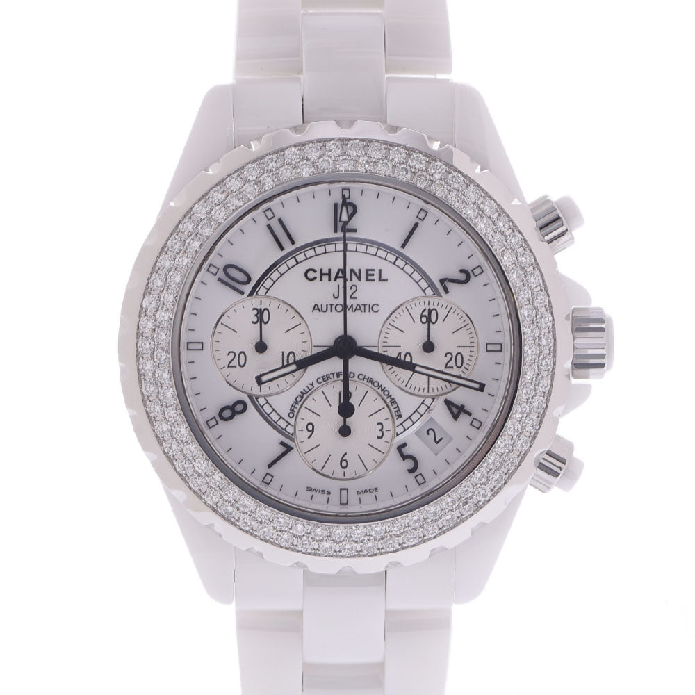 Chanel J12 Chronograph Diamond Besel Men's Watch H1008 