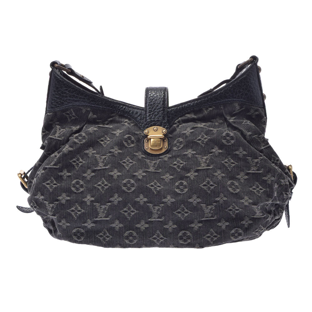 LOUIS VUITTON Monogram Denim Slightly Shoulder Bag Black M95835 LV Auth  bs1017 ref.580960 - Joli Closet