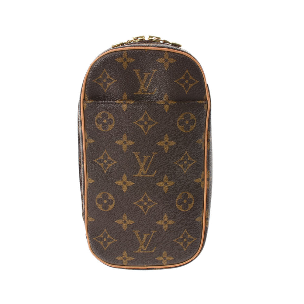 LOUIS VUITTON ルイヴィトン モノグラム ポシェットガンジュ ブラウン M51870 ユニセックス モノグラムキャンバス ボディバッグ  ABランク 中古 - 「スーパーデリバリー」