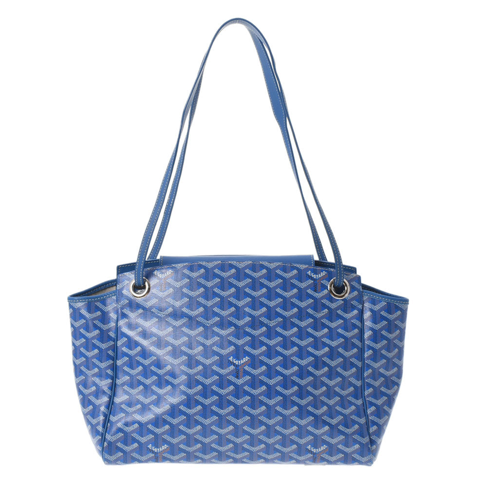 Used Goyard Grand Bleu Mm Blue Shoulder Bag Black 50501 japan