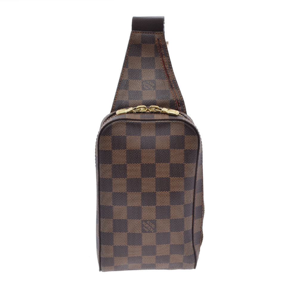 LOUIS VUITTON ルイヴィトン ダミエ ジェロニモス ブラウン N51994 ユニセックス ダミエキャンバス ボディバッグ Aランク 中古  - HOT送料無料