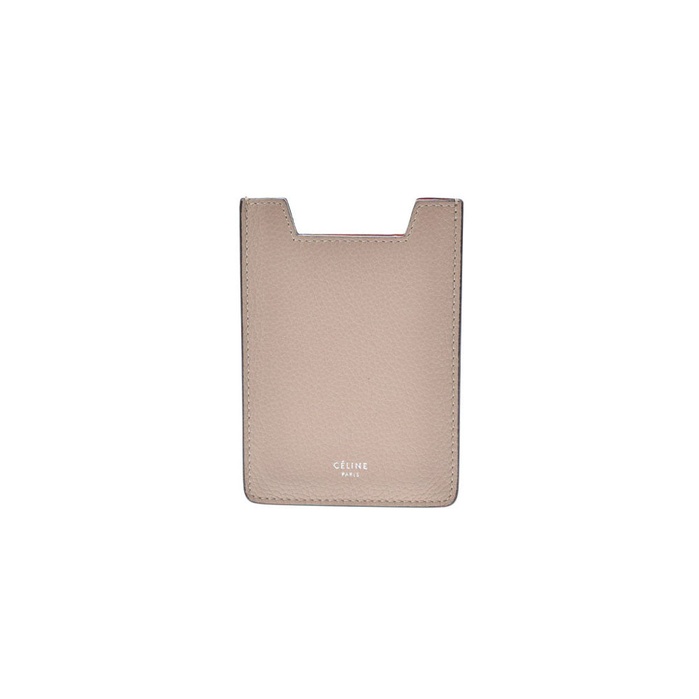 セリーヌ小物ケース ベージュ ユニセックス カーフ パスケース CELINE
