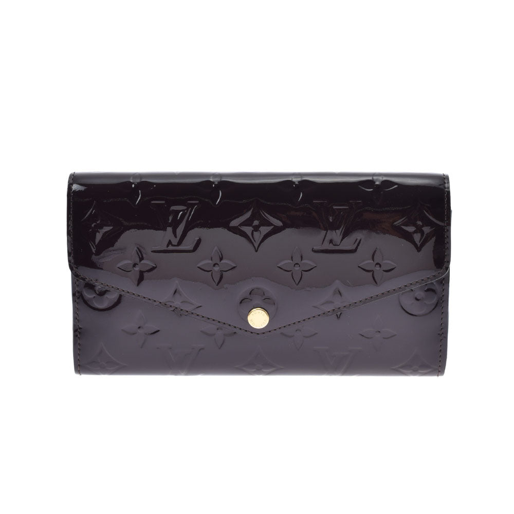 【美品】ルイヴィトン☆モノグラム／ヴェルニ☆ポルトフォイユ・サラ☆アマラント ルイヴィトンポルトフォイユサラ 旧型 14125 アマラント