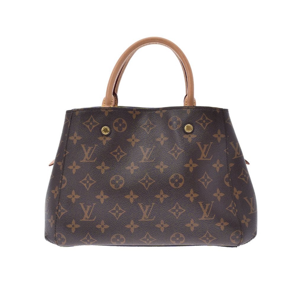 LOUIS VUITTON ルイヴィトン モノグラム モンテーニュBB ブラウン M41055 レディース モノグラムキャンバス 2WAYバッグ  ABランク 中古 - 【良品100%】