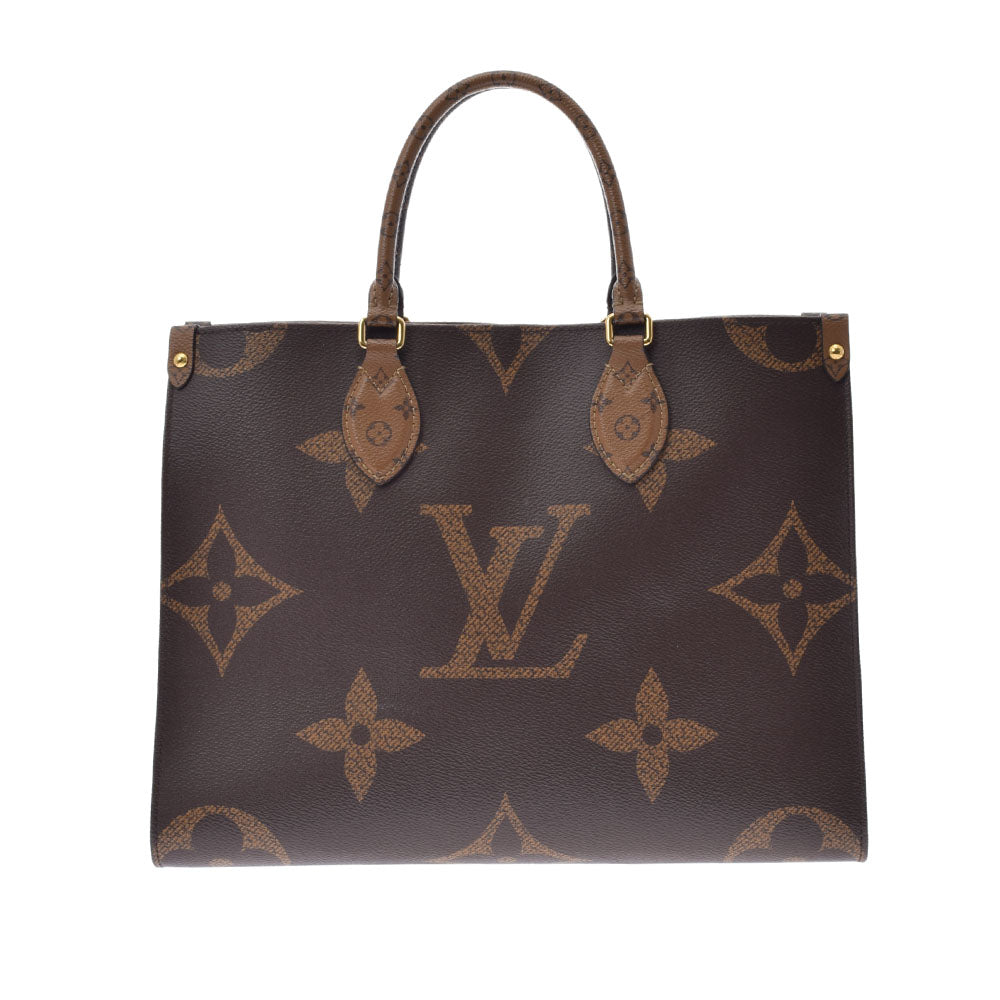 Louis Vuitton ブラウン トートバッグ ルイヴィトンリバース オンザゴーMM 14145 ブラウン ユニセックス