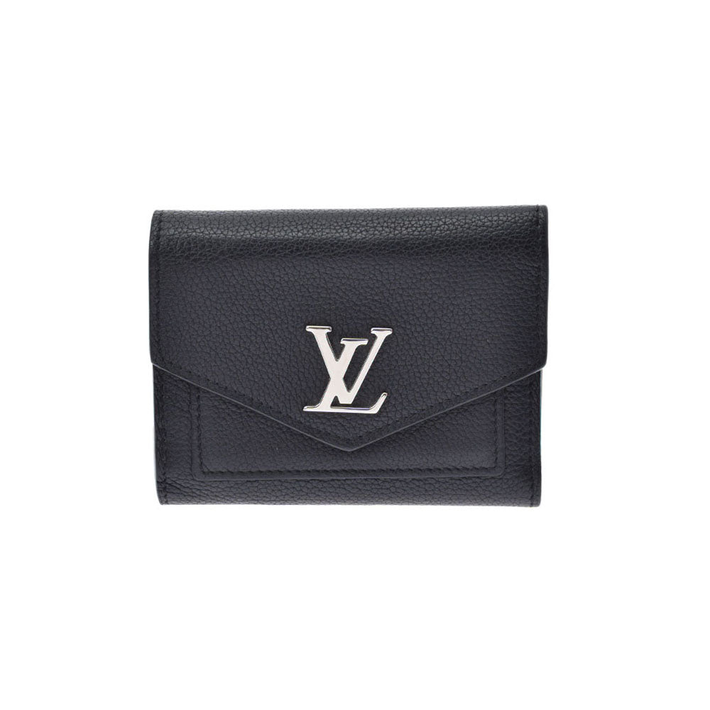 ルイ・ヴィトン LOUIS VUITTON ポルトフォイユ・ロックミーⅡ　コンパクト M64308 ルビー　シルバー金具 トリヨン レディース 三つ折り財布約105cmマチ