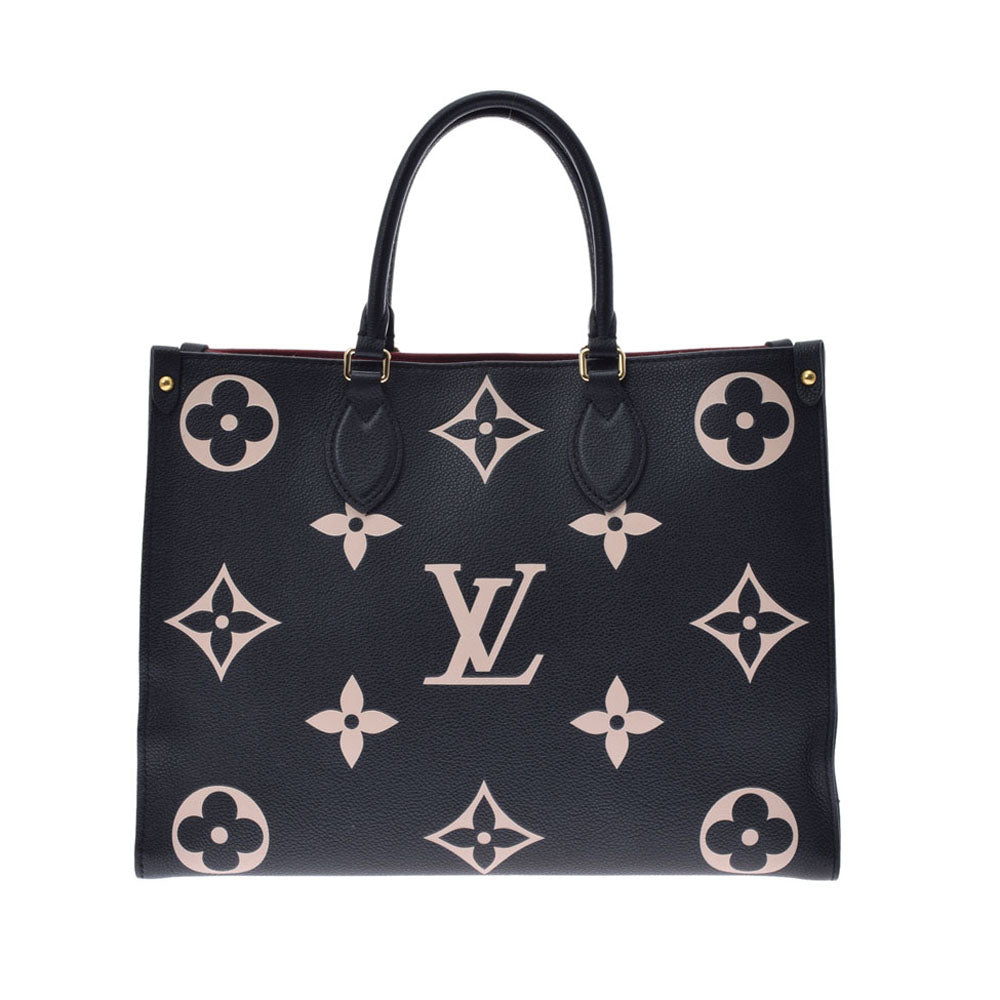 ルイヴィトンアンプラント オンザゴーMM 2WAY 14145 黒/ベージュ レディース グレインレザー トートバッグ M45495 LOUIS  VUITTON 中古 – 銀蔵オンライン