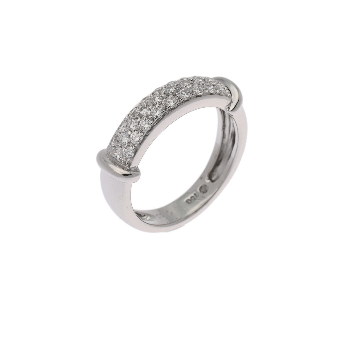 モニッケンダムダイヤ 0.48ct レディース K18ホワイトゴールド リング 