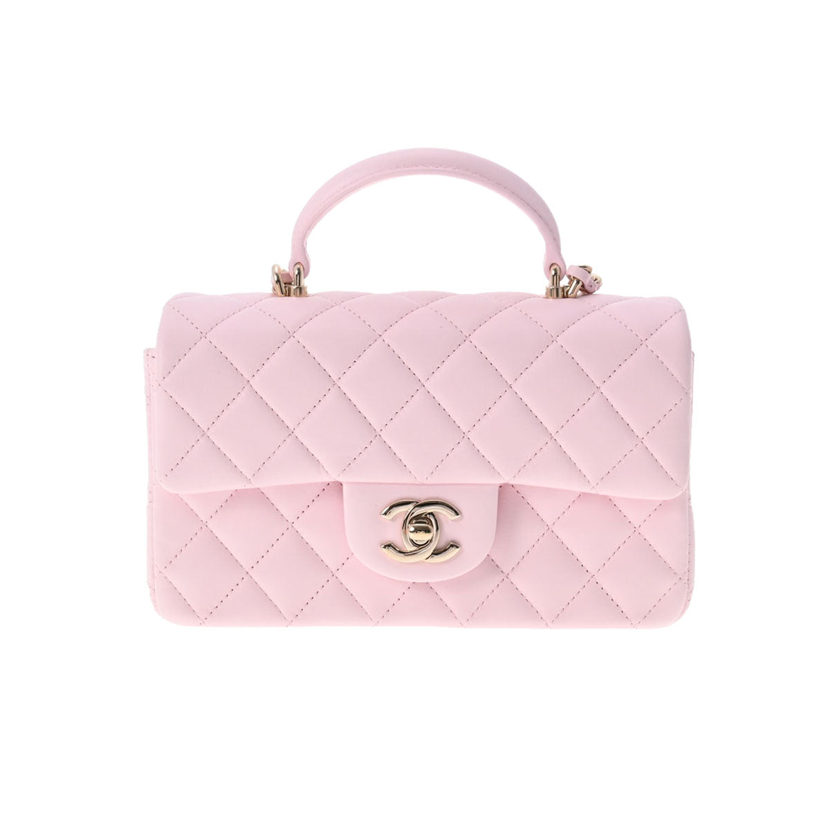 CHANEL シャネル マトラッセ トップハンドル チェーンショルダー 