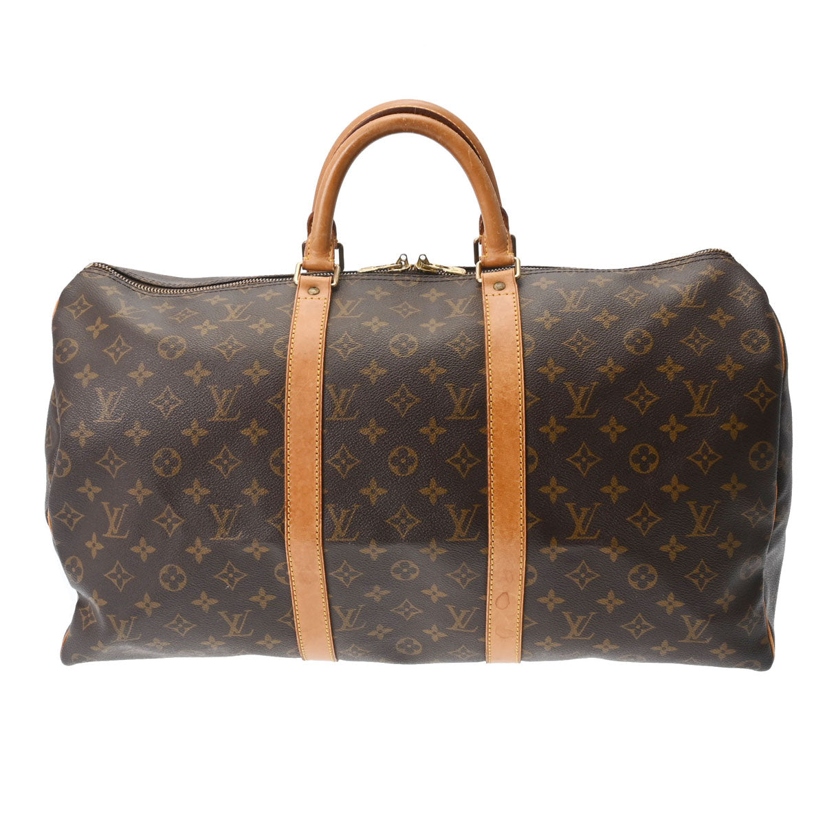 Louis Vuitton ハンドバッグ ブラウン キャンバス ルイヴィトンキーポル50 USA製 14145 ブラウン ユニセックス