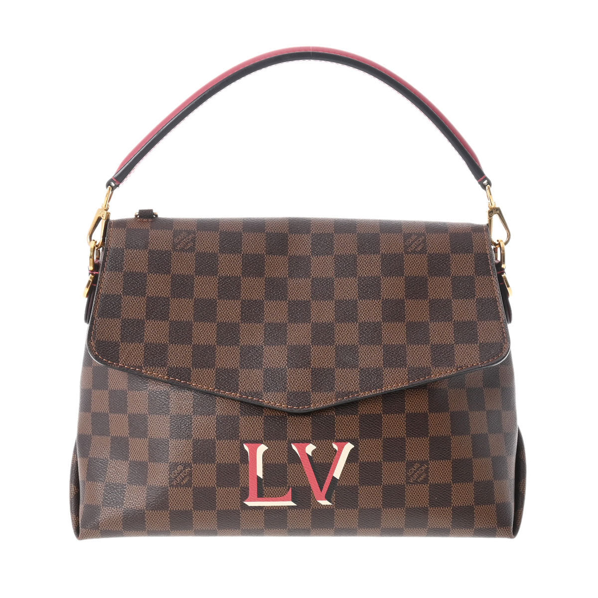 ルイヴィトン LOUIS VUITTON つよかっ ウィークエンダーMM ボストンバッグ PVCコーティングキャンバス ダミエ ブラウン 【中古】