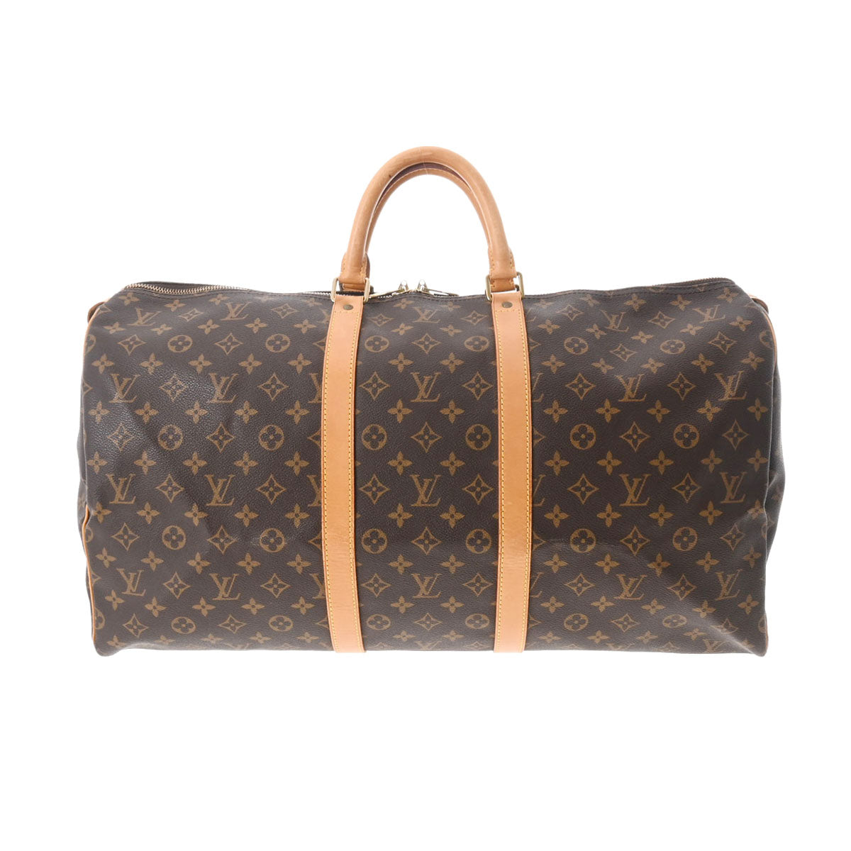 LOUIS VUITTON ルイヴィトン モノグラム キーポル55 ブラウン M41424 ユニセックス モノグラムキャンバス ボストンバッグ  Bランク 中古 - お値段