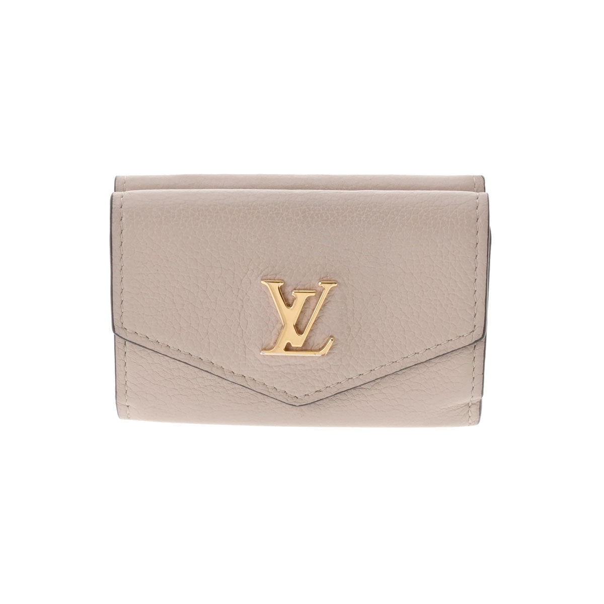 LOUIS VUITTON ルイ・ヴィトン/ポルトフォイユ・ロックミニ/トリヨンレザー/グレージュ/M69340/RFI***/SAランク/89【中古】 ルイヴィトンポルトフォイユ ロックミニ グレージュ レディース カーフ