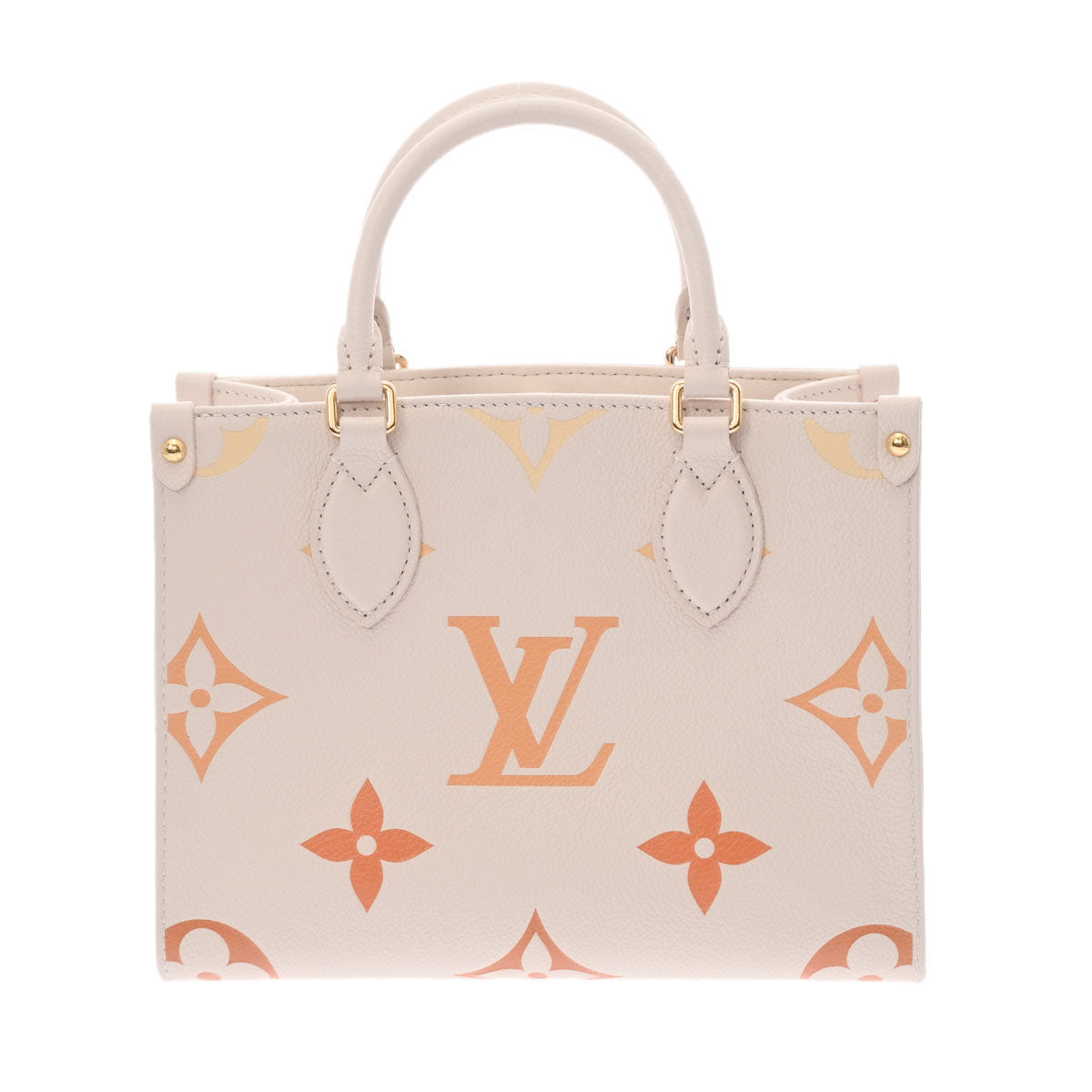 LOUIS VUITTON ルイヴィトン モノグラムアンプラント オンザゴー PM クレームサフラン M46513 レディース レザー 2WAYバッグ  新品 - 【名入れ無料】