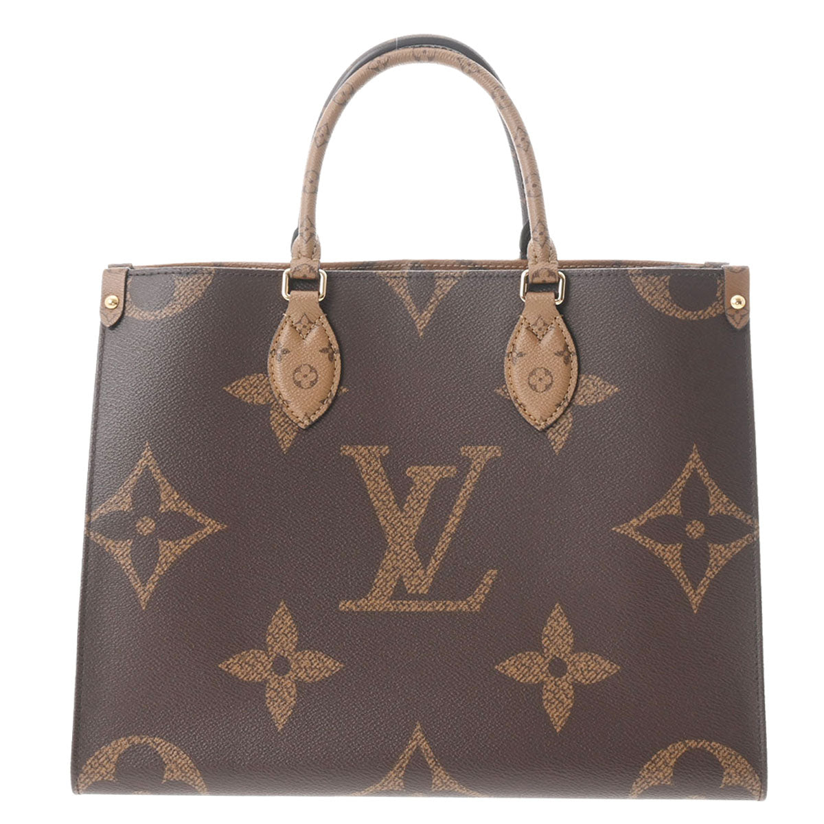 LOUIS VUITTON ルイヴィトン モノグラム リバース オンザゴー MM ブラウン M45321 レディース モノグラムリバースキャンバス  2WAYバッグ Aランク 中古 - 格安最新作