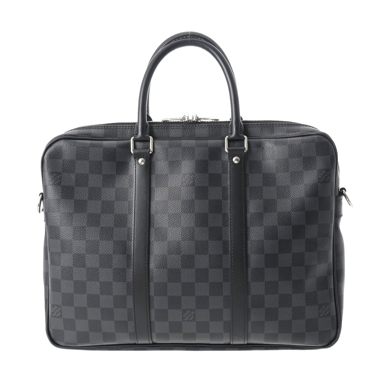 ルイヴィトンディストリクト PM NM 43027 黒/グレー メンズ ダミエグラ