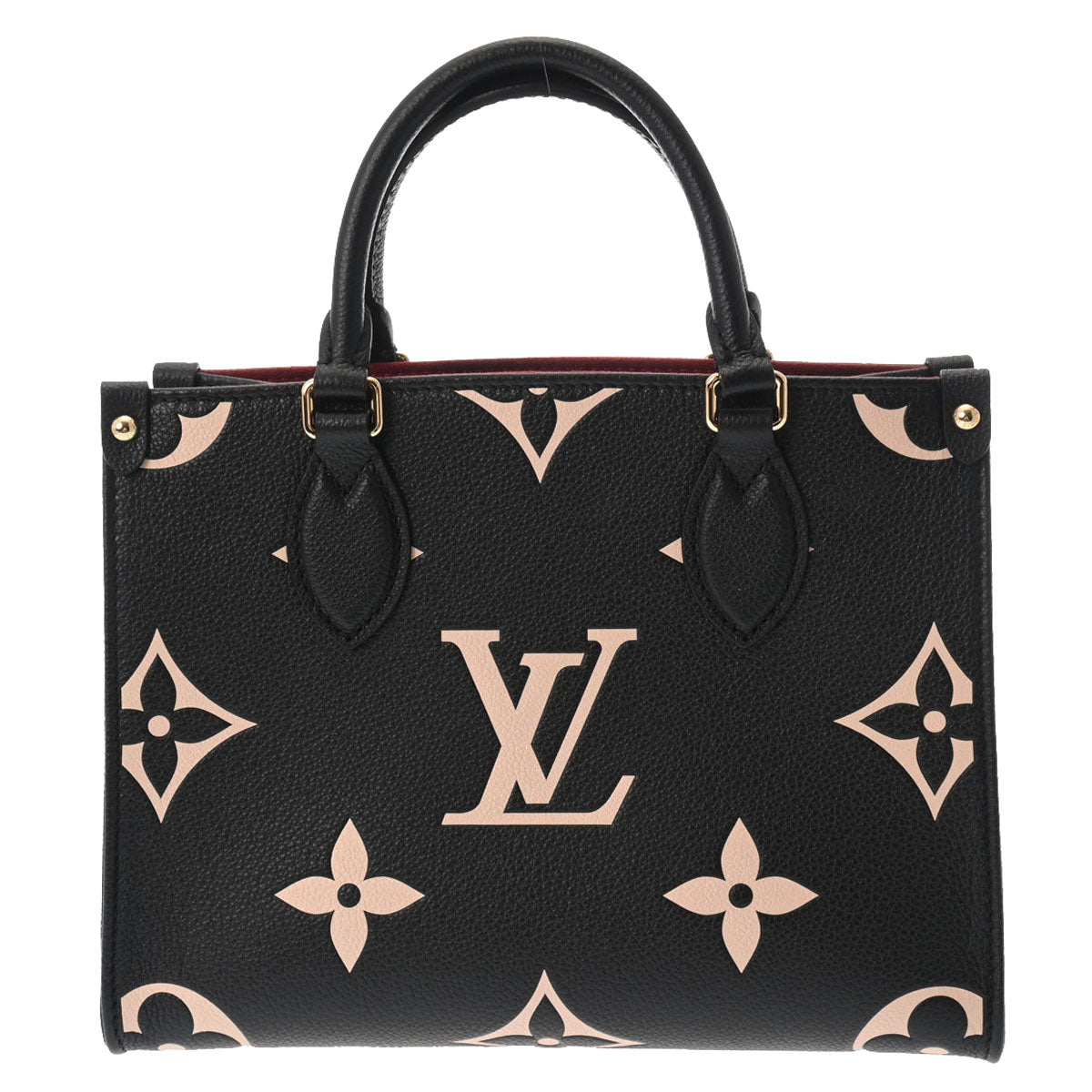 LOUIS VUITTON ルイヴィトン モノグラムアンプラント オンザゴーPM ブラック/ベージュ M45659 レディース レザー ハンドバッグ  未使用 - 公式店限定