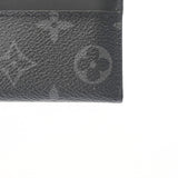 LOUIS VUITTON ルイヴィトン モノグラム エクリプス ポルトカルトダブル 黒/グレー M62170 メンズ モノグラムキャンバス カードケース ABランク 中古 銀蔵