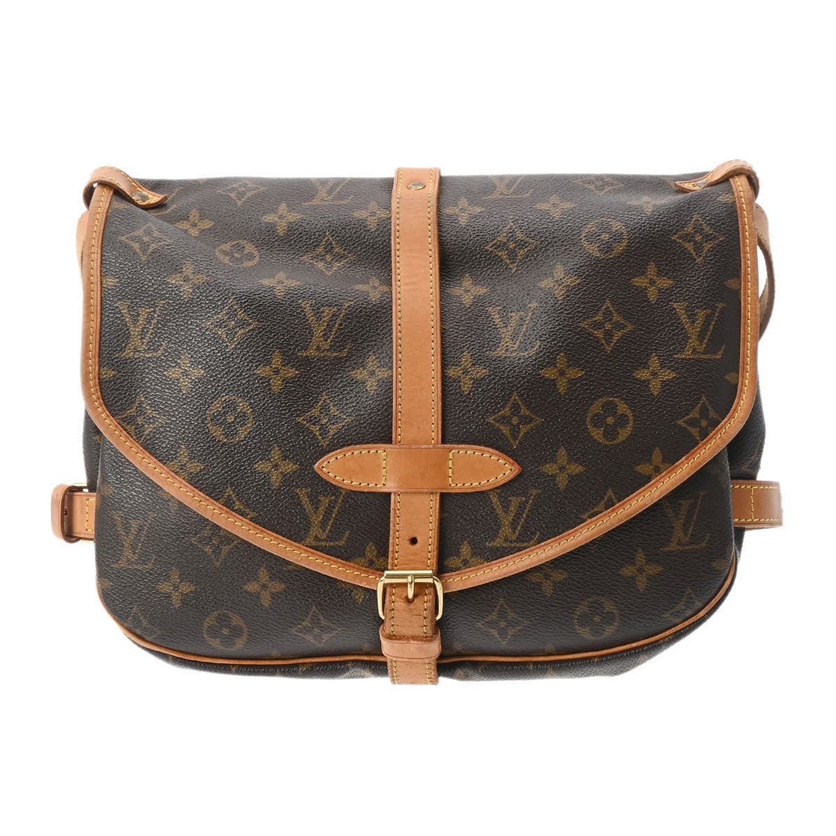 ルイヴィトンソミュール 30 14145 ブラウン レディース モノグラムキャンバス ショルダーバッグ M42256 LOUIS VUITTON 中古  – 銀蔵オンライン