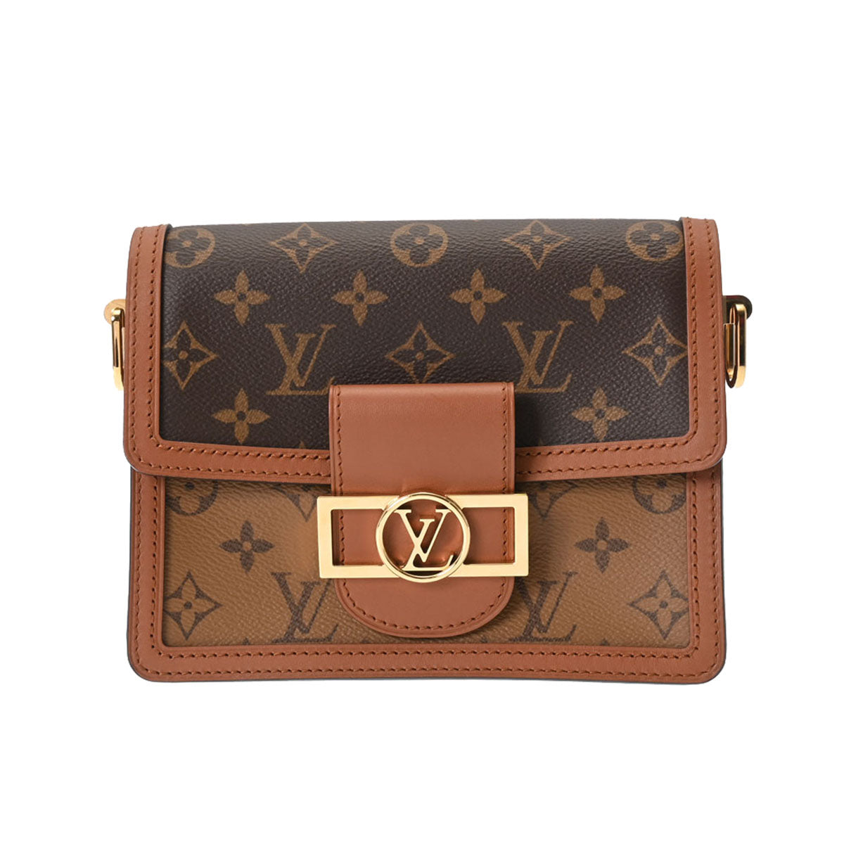 LOUIS VUITTON ルイヴィトン モノグラムリバース ドーフィーヌ MINI ブラウン M45959 レディース モノグラムリバースキャンバス  ショルダーバッグ Aランク 中古 - 値下げ品